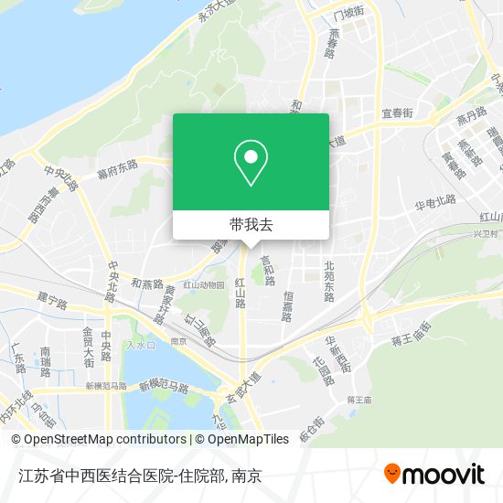 江苏省中西医结合医院-住院部地图