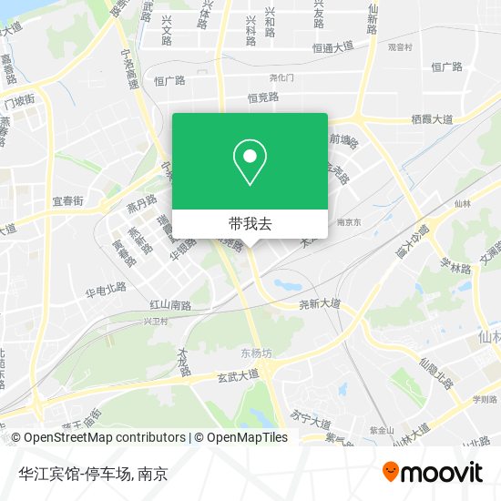 华江宾馆-停车场地图