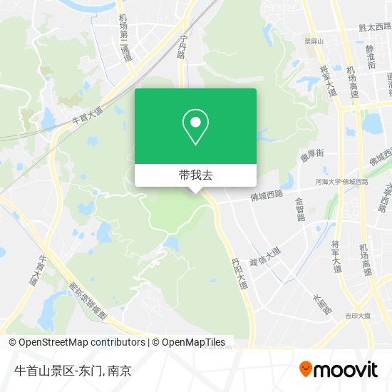牛首山景区-东门地图