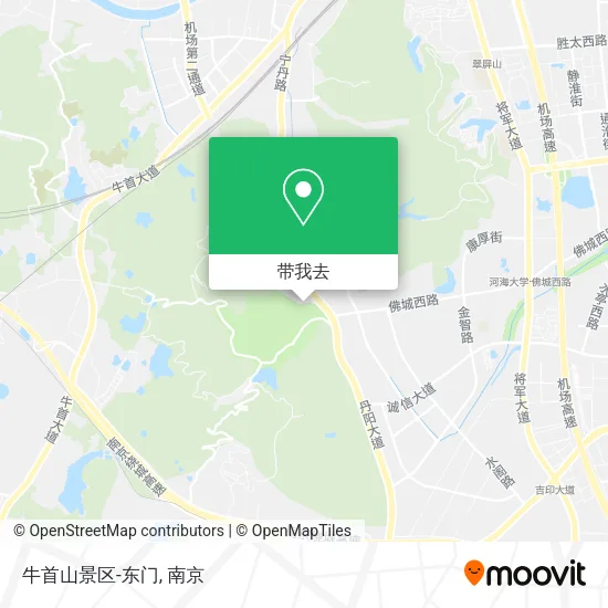 牛首山景区-东门地图