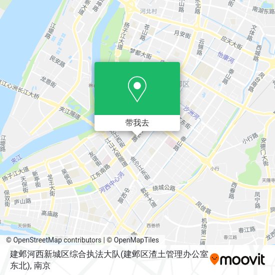 建邺河西新城区综合执法大队(建邺区渣土管理办公室东北)地图