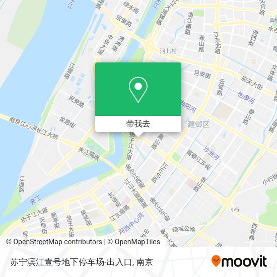 苏宁滨江壹号地下停车场-出入口地图