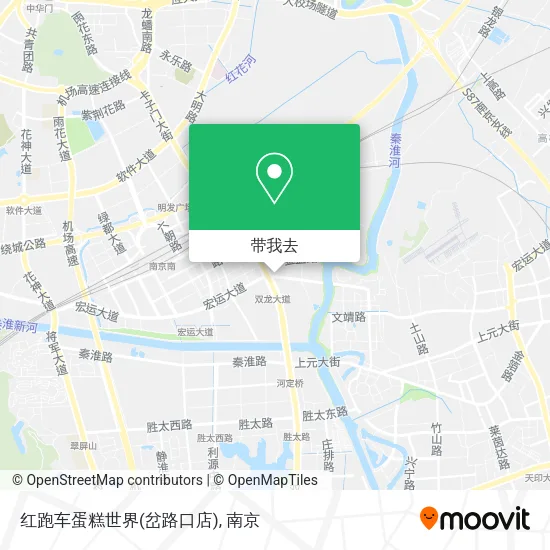 红跑车蛋糕世界(岔路口店)地图