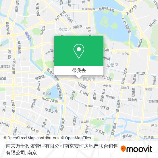 南京万千投资管理有限公司南京安恒房地产联合销售有限公司地图