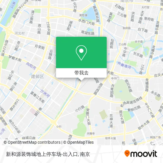 新和源装饰城地上停车场-出入口地图