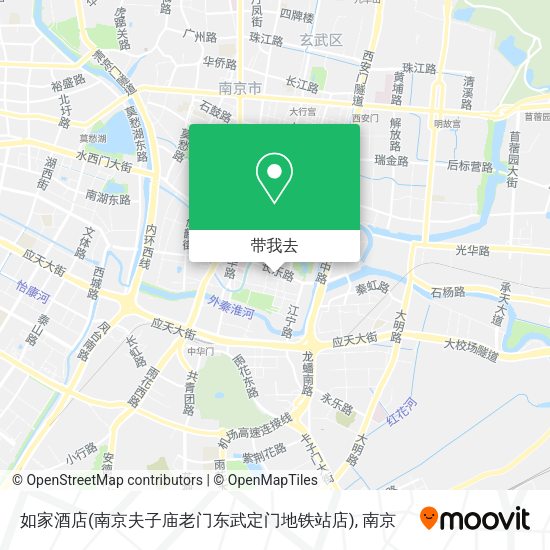 如家酒店(南京夫子庙老门东武定门地铁站店)地图