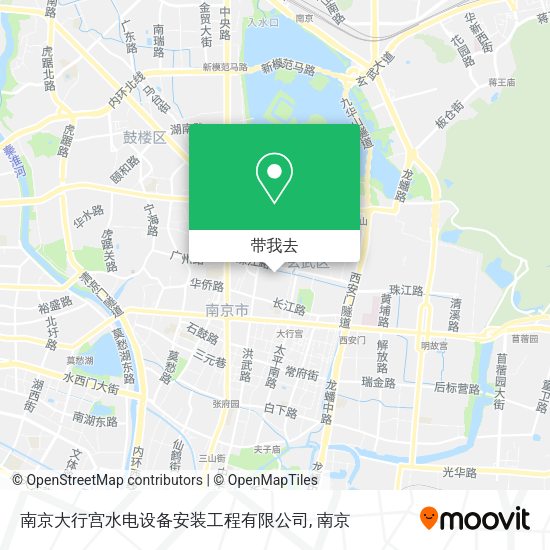 南京大行宫水电设备安装工程有限公司地图
