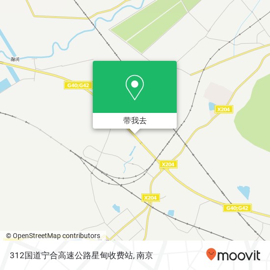 312国道宁合高速公路星甸收费站地图