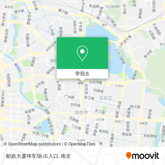 邮政大厦停车场-出入口地图