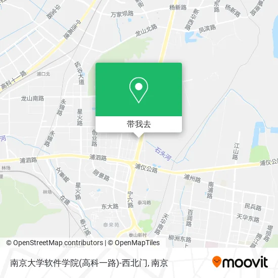 南京大学软件学院(高科一路)-西北门地图