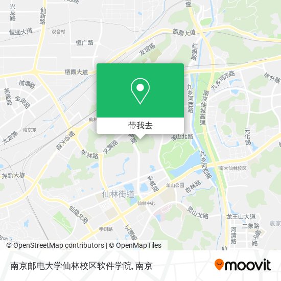 南京邮电大学仙林校区软件学院地图