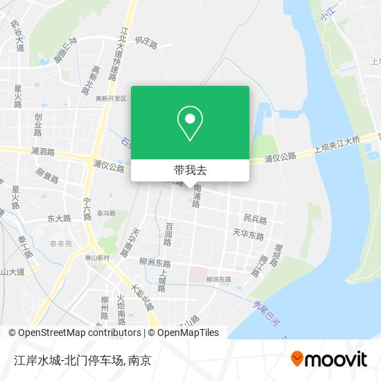 江岸水城-北门停车场地图