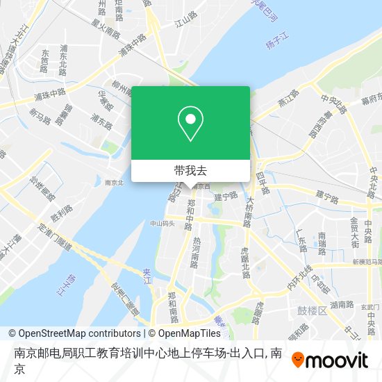 南京邮电局职工教育培训中心地上停车场-出入口地图