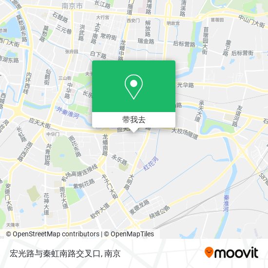 宏光路与秦虹南路交叉口地图