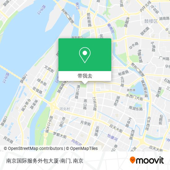 南京国际服务外包大厦-南门地图