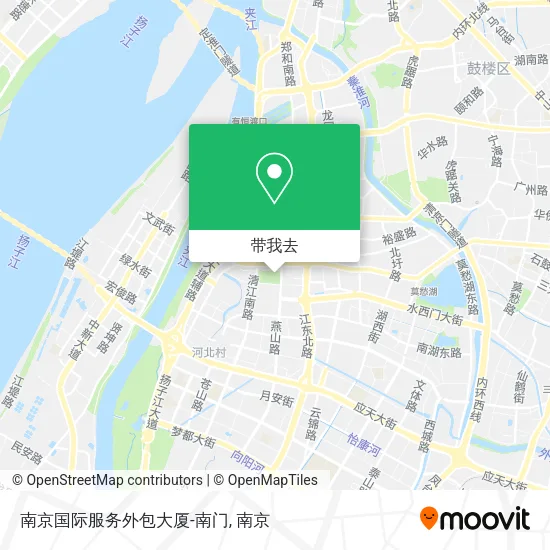 南京国际服务外包大厦-南门地图