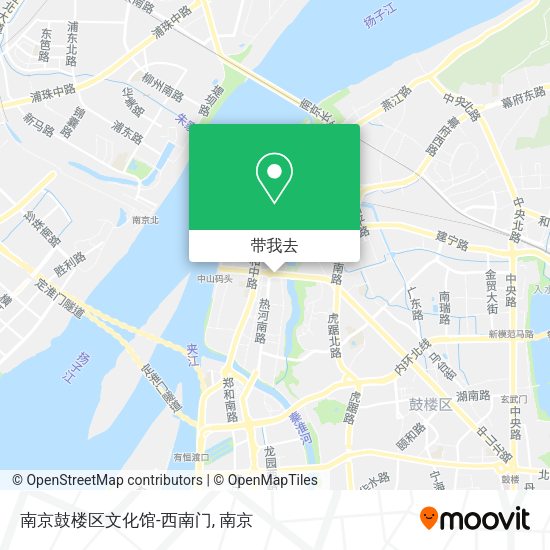 南京鼓楼区文化馆-西南门地图