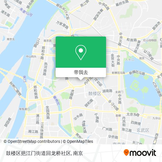 鼓楼区挹江门街道回龙桥社区地图