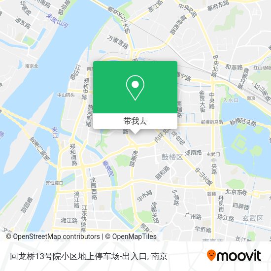 回龙桥13号院小区地上停车场-出入口地图