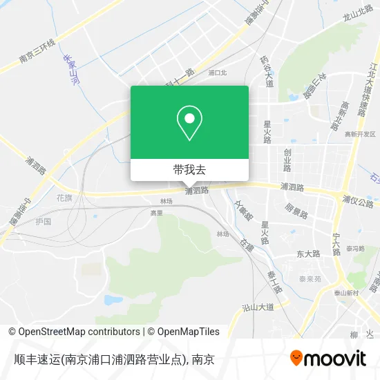 顺丰速运(南京浦口浦泗路营业点)地图