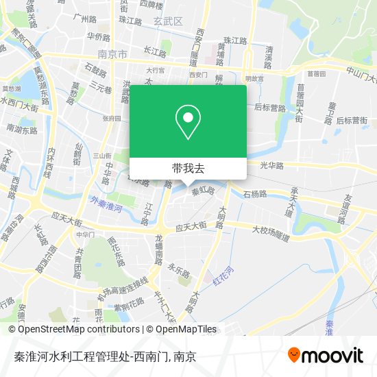 秦淮河水利工程管理处-西南门地图