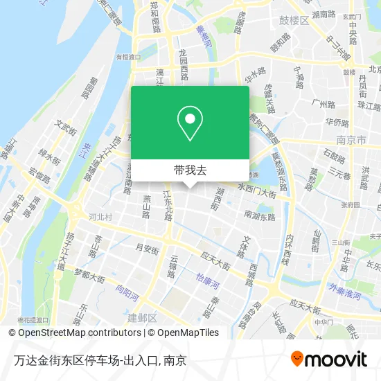 万达金街东区停车场-出入口地图