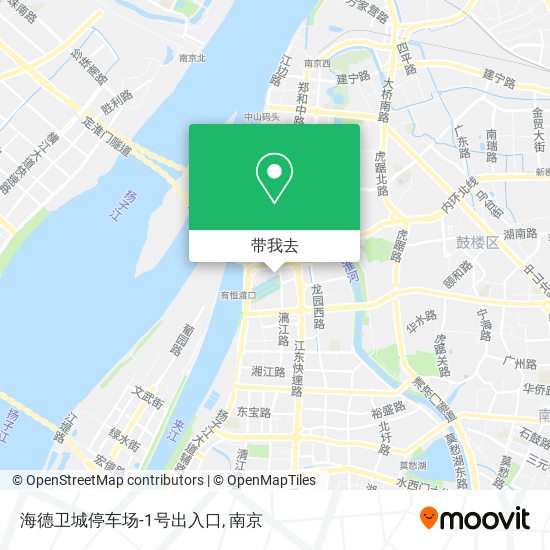 海德卫城停车场-1号出入口地图