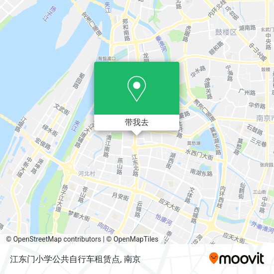 江东门小学公共自行车租赁点地图