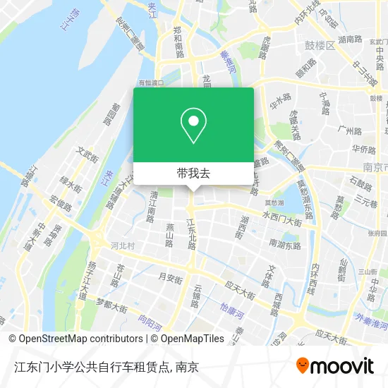 江东门小学公共自行车租赁点地图