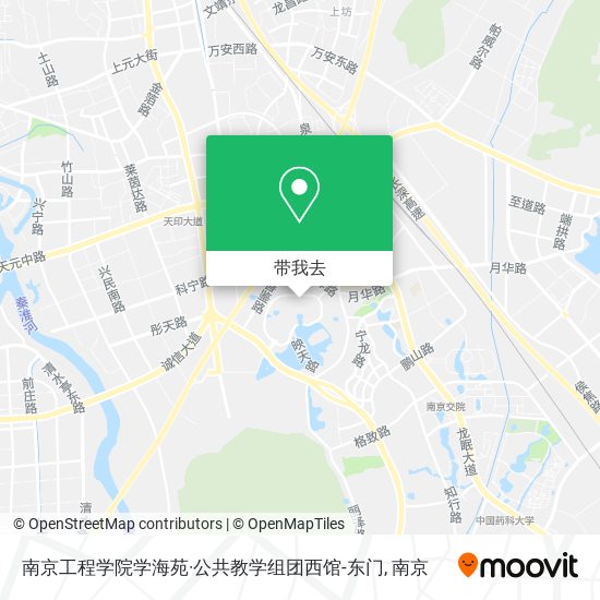 南京工程学院学海苑·公共教学组团西馆-东门地图