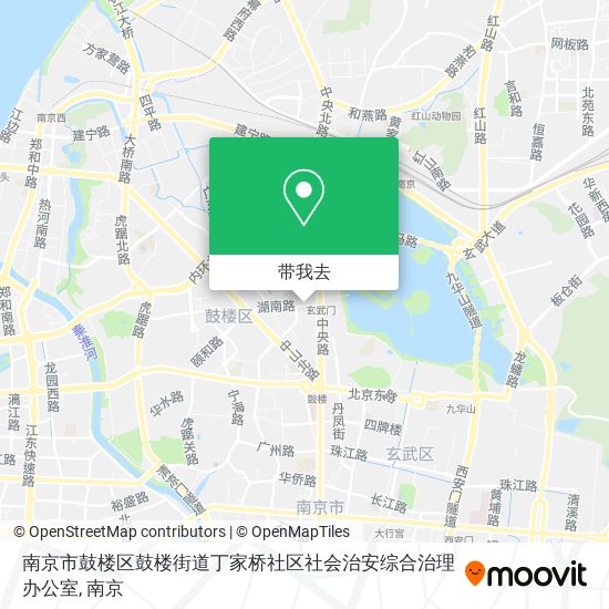 南京市鼓楼区鼓楼街道丁家桥社区社会治安综合治理办公室地图