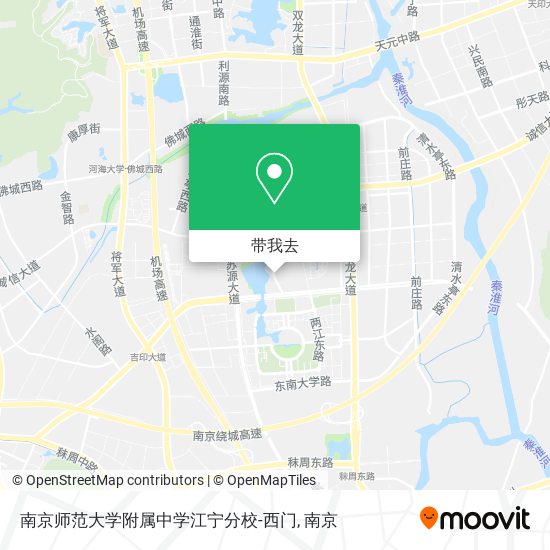 南京师范大学附属中学江宁分校-西门地图