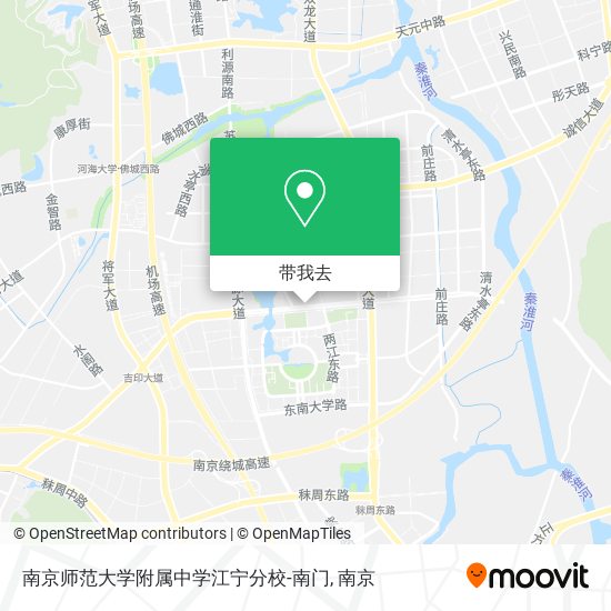南京师范大学附属中学江宁分校-南门地图