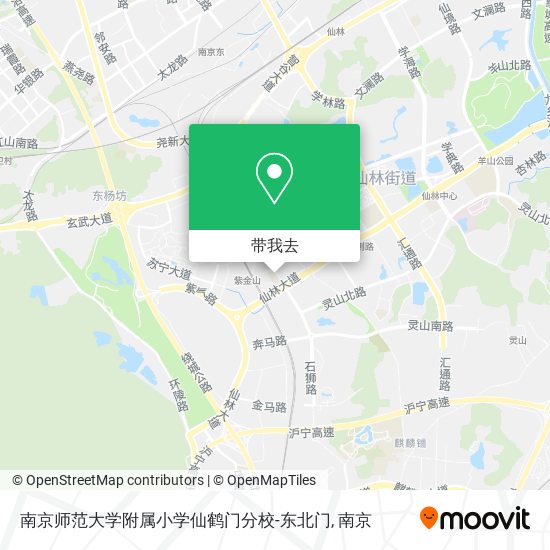 南京师范大学附属小学仙鹤门分校-东北门地图