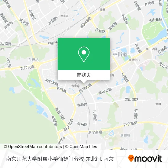 南京师范大学附属小学仙鹤门分校-东北门地图