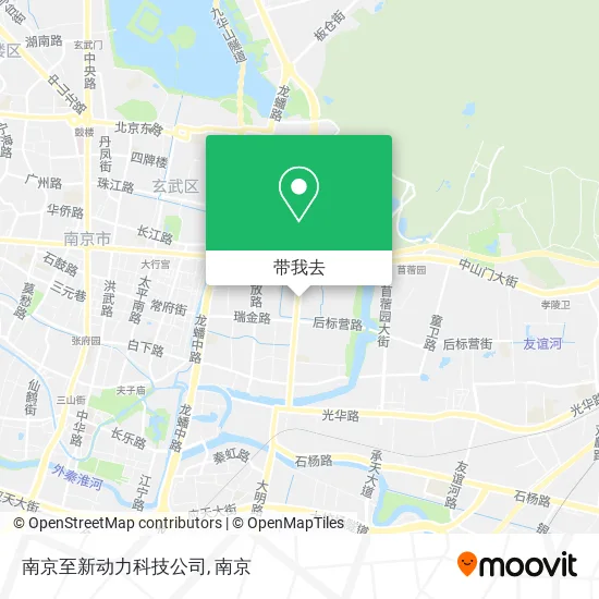 南京至新动力科技公司地图