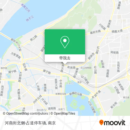 河燕街北侧-占道停车场地图