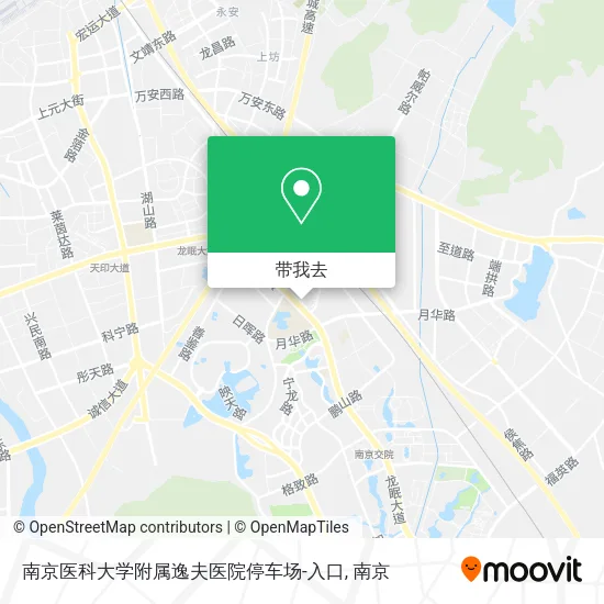 南京医科大学附属逸夫医院停车场-入口地图