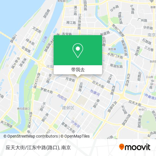 应天大街/江东中路(路口)地图