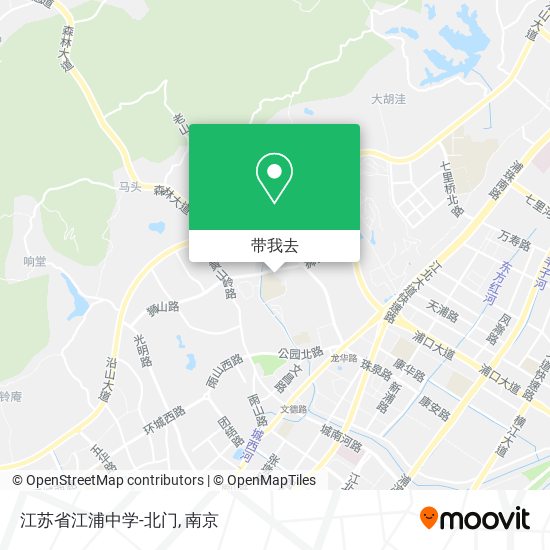 江苏省江浦中学-北门地图