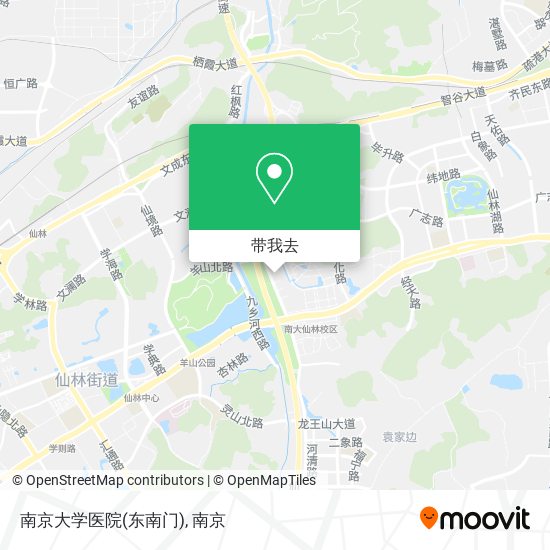 南京大学医院(东南门)地图