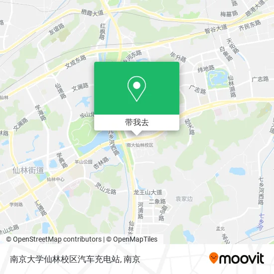南京大学仙林校区汽车充电站地图