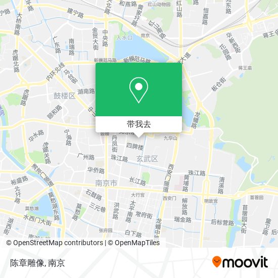 陈章雕像地图