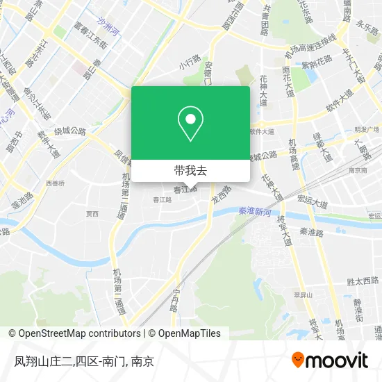 凤翔山庄二,四区-南门地图