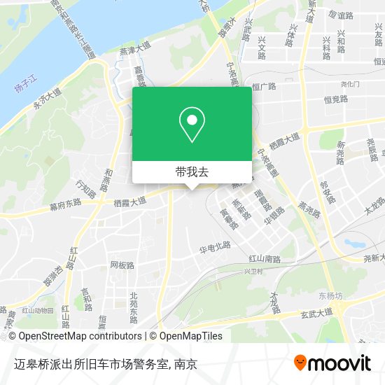 迈皋桥派出所旧车市场警务室地图