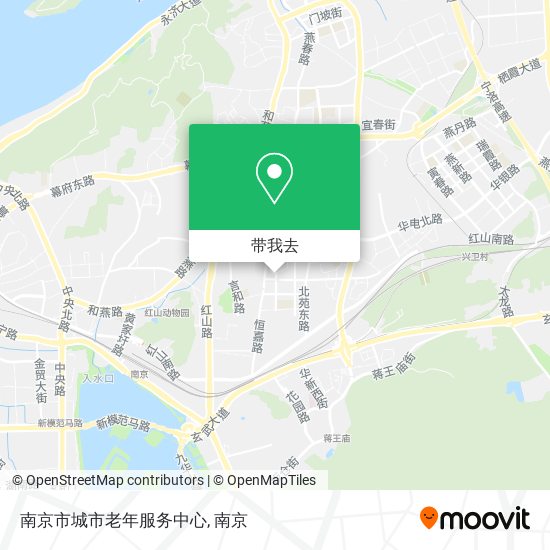 南京市城市老年服务中心地图