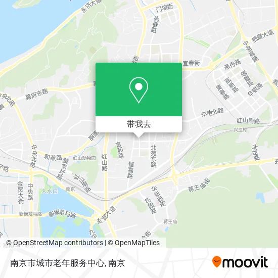 南京市城市老年服务中心地图