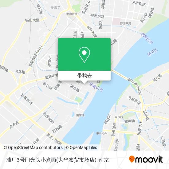 浦厂3号门光头小煮面(大华农贸市场店)地图