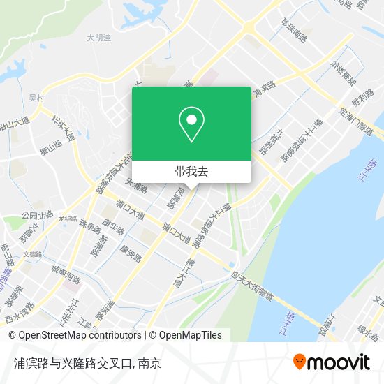 浦滨路与兴隆路交叉口地图