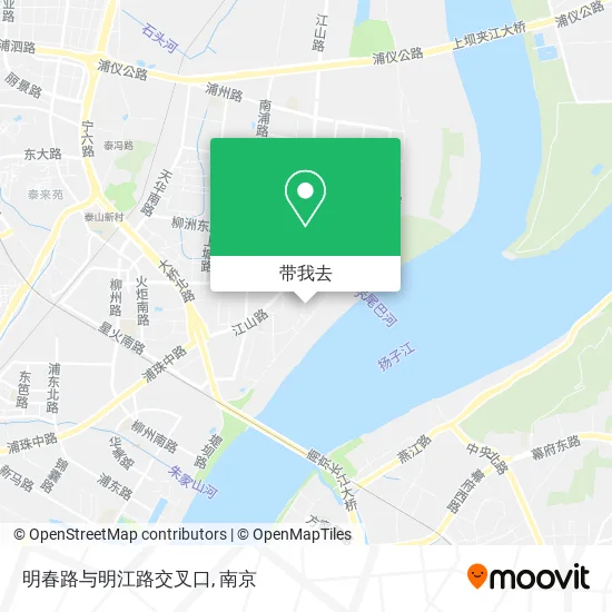 明春路与明江路交叉口地图
